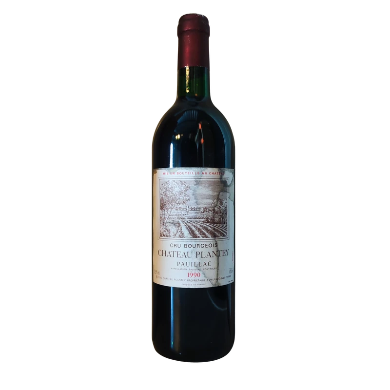 Château Plantey, Pauillac, 1990, 75Cl